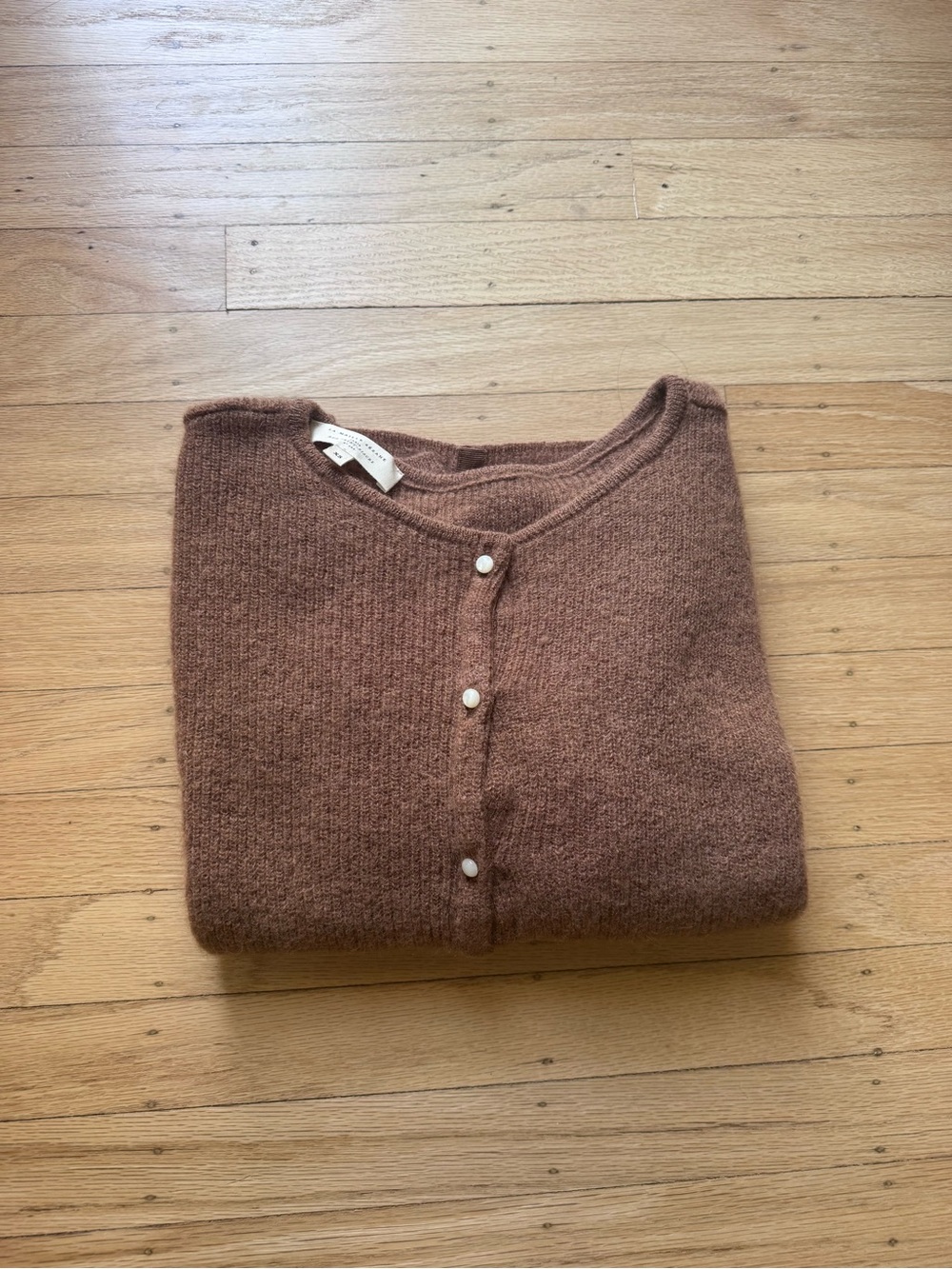 Sezane Gaspard Cardigan in Camel, size XS - Picture 3 of 9
